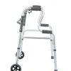 2 Wheel Aluminium Walker with Curved Handles - Image 4