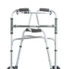 2 Wheel Aluminium Walker with Curved Handles - Image 5