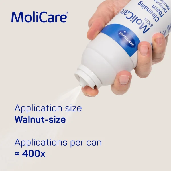 Molicare Skin Cleansing Foam - 400ml Bottle - Image 3